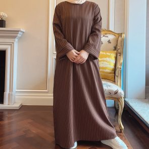 Middle East Stripe Tunneled Dress Women - Image 4