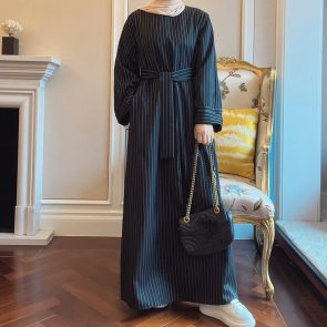 Middle East Stripe Tunneled Dress Women - Image 7