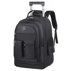 Trolley Backpack Ultra-light Trolley Bag Large Capacity Single-directional Wheel - Image 3