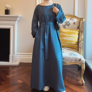 Middle East Stripe Tunneled Dress Women - Image 5