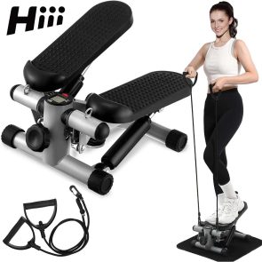 1pc,hiii,Steppers For Exercise At Home, Mini Stair Stepper 330 Lb Capacity, Workout Stepper Machine For Exercise, Mini Stepper With Resistance Bands - Image 1