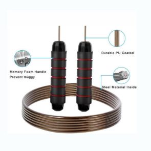 Jump' Rope Tangle-Free Rapid Speed Jumping Rope Cable With Ball Bearings Steel Skipping Rope Gym Fitness Home Exercise Slim Body - Image 8