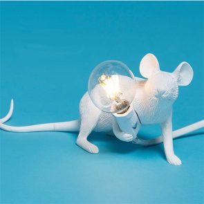 Nordic Creative Mini Animal Mouse Lamp Living Room Dining Room Bedroom Clothing Store Personalized Eye Protection Gift Resin Table Lamp - Image 4