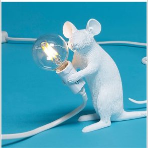 Nordic Creative Mini Animal Mouse Lamp Living Room Dining Room Bedroom Clothing Store Personalized Eye Protection Gift Resin Table Lamp - Image 3