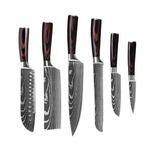 6 Piece Set 8 Piece Set 10 Piece Set Knife Chef's Knife Chef's Knife Kitchen Knife Cooking - Image 2