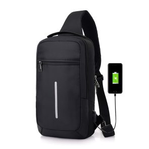 Anti-theft USB charging chest bag with you - Image 1