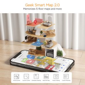 Geek Smart L7 Robot Vacuum Cleaner And Mop, LDS Navigation, Wi-Fi Connected APP, Selective Room Cleaning,MAX 2700 PA Suction, Ideal For Pets And Larger Home Banned From Selling On Amazon - Image 4