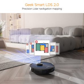 Geek Smart L7 Robot Vacuum Cleaner And Mop, LDS Navigation, Wi-Fi Connected APP, Selective Room Cleaning,MAX 2700 PA Suction, Ideal For Pets And Larger Home Banned From Selling On Amazon - Image 3