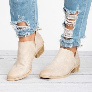 Autumn Women Shoes Retro High Heel Ankle Boots - Image 8