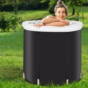 Recovery Ice Tub Foldable Bathtub Outdoor Portable Cold Water Therapy Tub Fitness Rehab Ice Tub For Athletes Long Lasting Insulated Ice Tub, Spa Soaking Bucket - Image 3