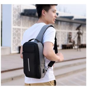 Anti-theft USB charging chest bag with you - Image 2
