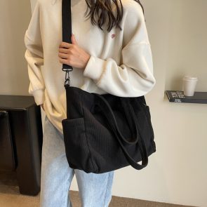 Commuter's All-matching Portable Art Student Large Capacity Shoulder Bag - Image 7
