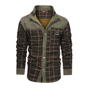Men's Coat Fleece Thickened Military Coat Autumn Winter Coat Men's Brand Clothing - Image 3
