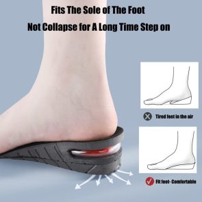 Invisible Height Increased Insole, Men Women Heel Lift Taller Shoe Inserts Pad Adjustable More Comfortable Supporting Insole For Unisex - Image 4
