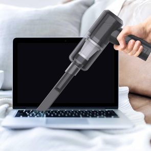 Powerful Handheld Vacuum Cleaner For Car Home Cleaning Cordless, Rechargeable 2 In 1 Mini Vacuum Blower 18000PA Suction  Lightweight Portable Black - Image 6