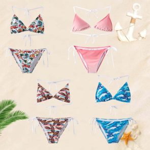 Two Pieces,Adult Women,Sexy Spaghetti String Bikini Top And Bottom,SummerVacation,Swimming,Spa,Surfing,Bathing,Swimming Pool - Image 8