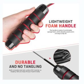 Jump' Rope Tangle-Free Rapid Speed Jumping Rope Cable With Ball Bearings Steel Skipping Rope Gym Fitness Home Exercise Slim Body - Image 4