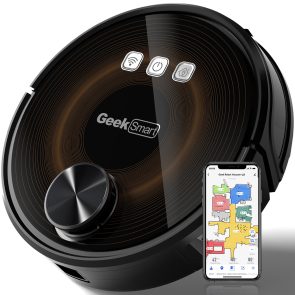 Geek Smart L8 Robot Vacuum Cleaner And Mop, LDS Navigation, Wi-Fi Connected APP, Selective Room Cleaning,MAX 2700 PA Suction, Ideal For Pets And Larger Home.Banned From Selling On Amazon - Image 1