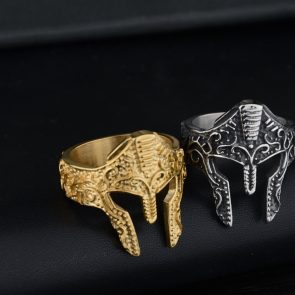 New Personality Warrior Mask Ring Fashion - Image 1