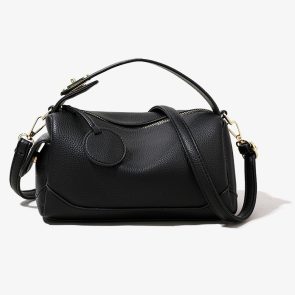 Crossbody Soft Leather Large Capacity Pillow Bag Women's Portable Shoulder Bag - Image 3