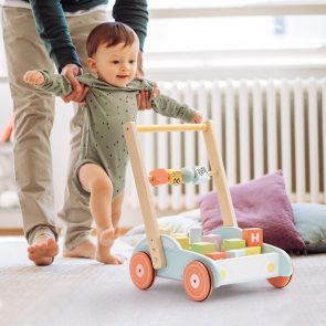 ROBUD Wooden Baby Walker Push With ABC 123 Traffic Sign Gifts For Todders 3 Year - Image 1
