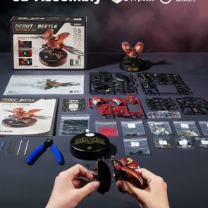 Robotime Rokr Scout Beetle Metal 3D Puzzles Games Punk Style Gift For Birthday Easy Assembly Mechanical Design DIY Toys - MI02 - Image 5