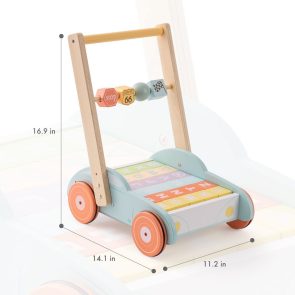 ROBUD Wooden Baby Walker Push With ABC 123 Traffic Sign Gifts For Todders 3 Year - Image 8