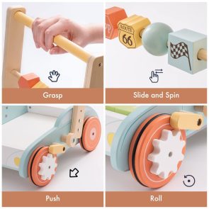 ROBUD Wooden Baby Walker Push With ABC 123 Traffic Sign Gifts For Todders 3 Year - Image 3