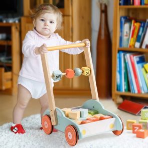 ROBUD Wooden Baby Walker Push With ABC 123 Traffic Sign Gifts For Todders 3 Year - Image 9