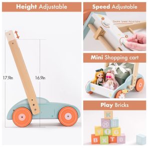 ROBUD Wooden Baby Walker Push With ABC 123 Traffic Sign Gifts For Todders 3 Year - Image 4