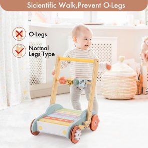 ROBUD Wooden Baby Walker Push With ABC 123 Traffic Sign Gifts For Todders 3 Year - Image 6