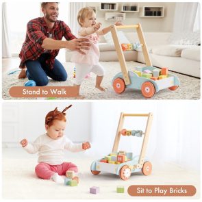 ROBUD Wooden Baby Walker Push With ABC 123 Traffic Sign Gifts For Todders 3 Year - Image 2
