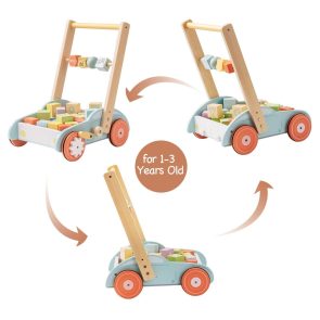 ROBUD Wooden Baby Walker Push With ABC 123 Traffic Sign Gifts For Todders 3 Year - Image 5