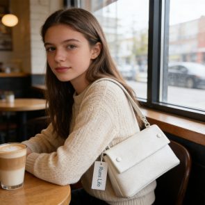 Simple Fashion Handbag-White - Image 7