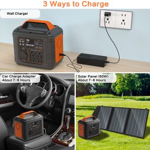 Portable Power Station P302,300W 296Wh Backup Lithium Battery,Solar Generator For Home And Outdoor Emergency Power Supply,Solar Panel Is Not Included - Image 5