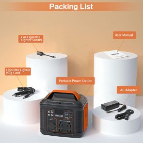 Portable Power Station P302,300W 296Wh Backup Lithium Battery,Solar Generator For Home And Outdoor Emergency Power Supply,Solar Panel Is Not Included - Image 6