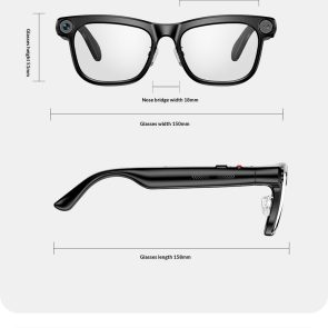 AI Smart Glasses, 1300 MP High Definition Camera, Anti Shake Shooting, Object Recognition Multi Functional Eyeglasses - Image 9