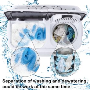 XPB35-ZK35 14.3lbs Semi-automatic Gray Cover Washing Machine - Image 9
