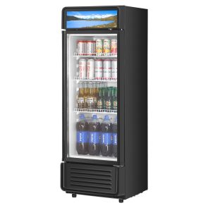 Commercial Merchandiser Refrigerator 12.2 CU.FT Glass Door Display Refrigerator - Image 1
