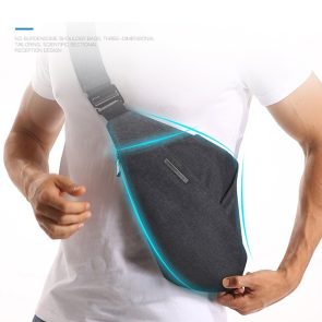 Digital Storage Canvas Chest Bag Crossbody Multi-functional Business Close Shoulder Anti-theft Package - Image 3