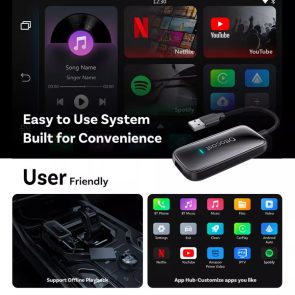 Wired To Wireless CarPlay Box For Android Smart Car Systems - Image 6