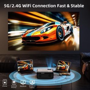 Projector With WiFi & Bluetooth, Upgraded 5G Portable Projector, Support 4K, Native 1080P, 12000 Lumens, Outdoor LED Movie Projector,Selling On The Amazon Temu Platform Is Prohibited - Image 3