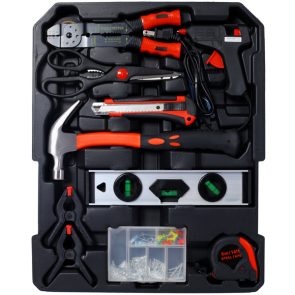 969 Piece Men's Home Repair Tool Set, Tool Box Organizer With 4 Drawers, Universal Household Tool Set With Rolling Tool Box - Image 3