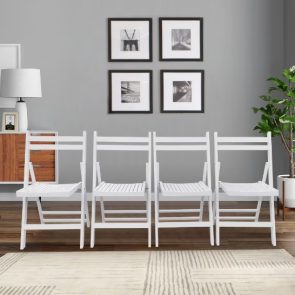 Furniture Slatted Wood Folding Special Event Chairs - Image 1