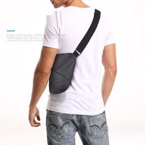 Digital Storage Canvas Chest Bag Crossbody Multi-functional Business Close Shoulder Anti-theft Package - Image 2