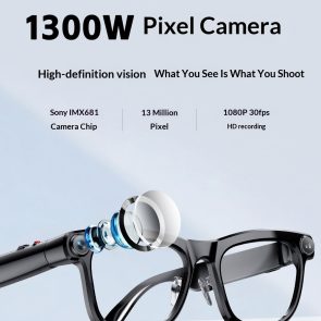 AI Smart Glasses, 1300 MP High Definition Camera, Anti Shake Shooting, Object Recognition Multi Functional Eyeglasses - Image 8