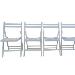 Furniture Slatted Wood Folding Special Event Chairs - Image 9
