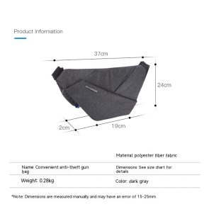Digital Storage Canvas Chest Bag Crossbody Multi-functional Business Close Shoulder Anti-theft Package - Image 4