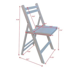 Furniture Slatted Wood Folding Special Event Chairs - Image 6