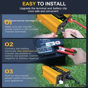 Inverter 12V To 220V110V3000W Vehicle Solar Power Conversion Inverter Off-grid High Frequency Correction - Image 7